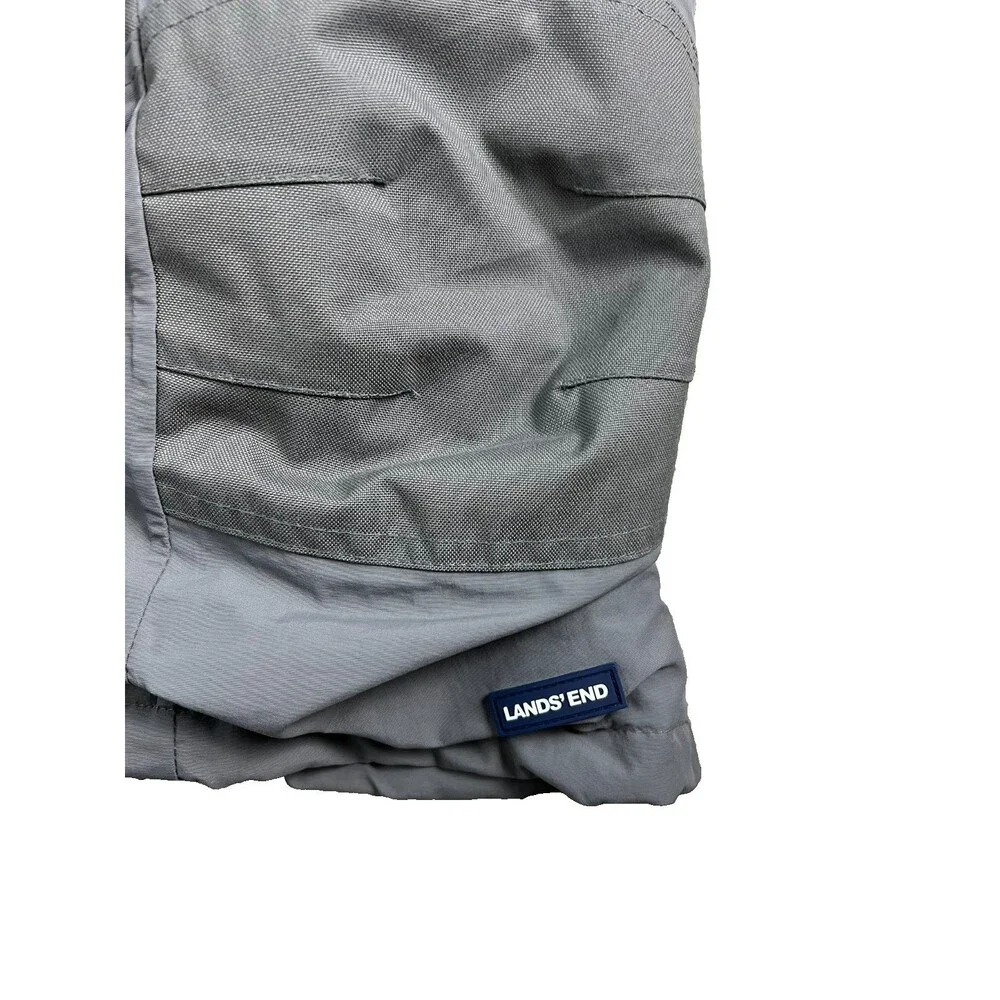 Lands' End Toddler Squall Gray Winter Ski Pants Snow Bibs Sled Overall  Size 2T